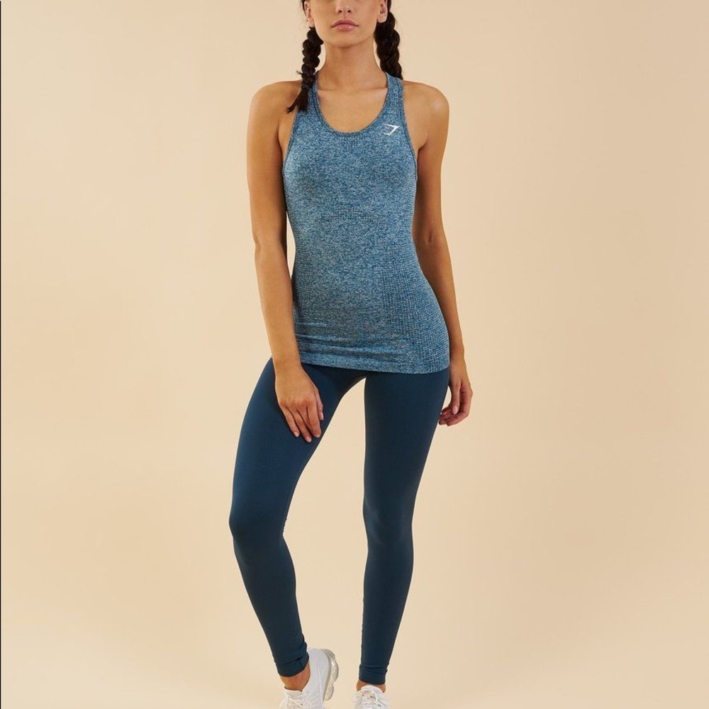 Gymshark Vital Seamless Vest Tank Top Teal
